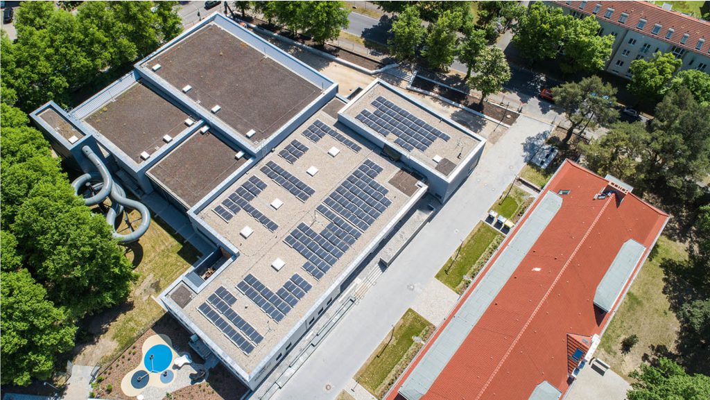 stadtbad Hennigsdorf - Luftaufnahme